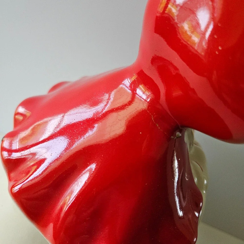 Hull Pottery Little Red Riding Hood Cookie Jar Porcelain *BROKEN*REPAIRED*READ*